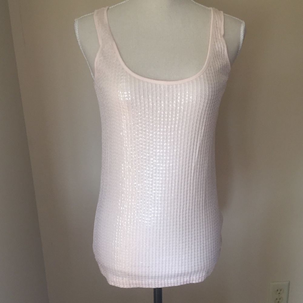 J Crew Light Pink Sequin Tank